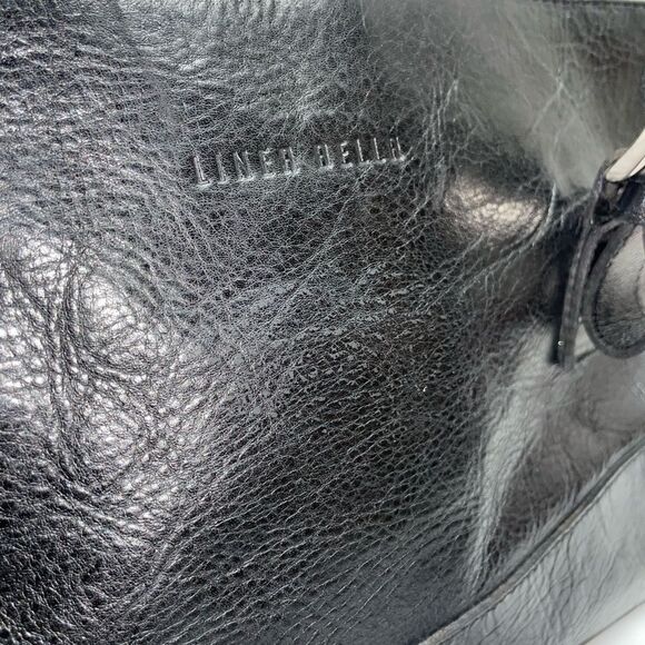 Chic Black Leather Liner Bella Shoulder Bag - Picture 10 of 13